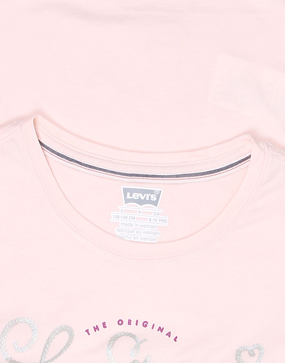 levi pink tshirt