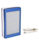 CallStar (SOLAR) 20LED POWER BANK 13000 -mAh Li-Ion Power Bank Blue