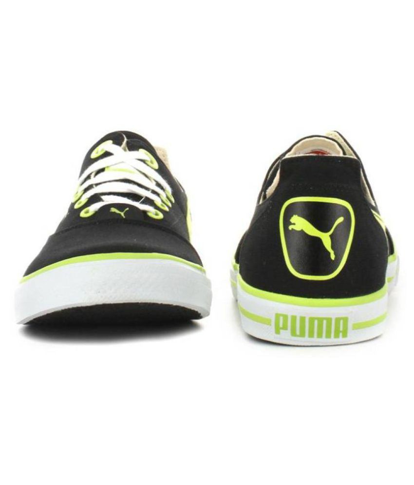 puma limnos cat 2 black casual shoes