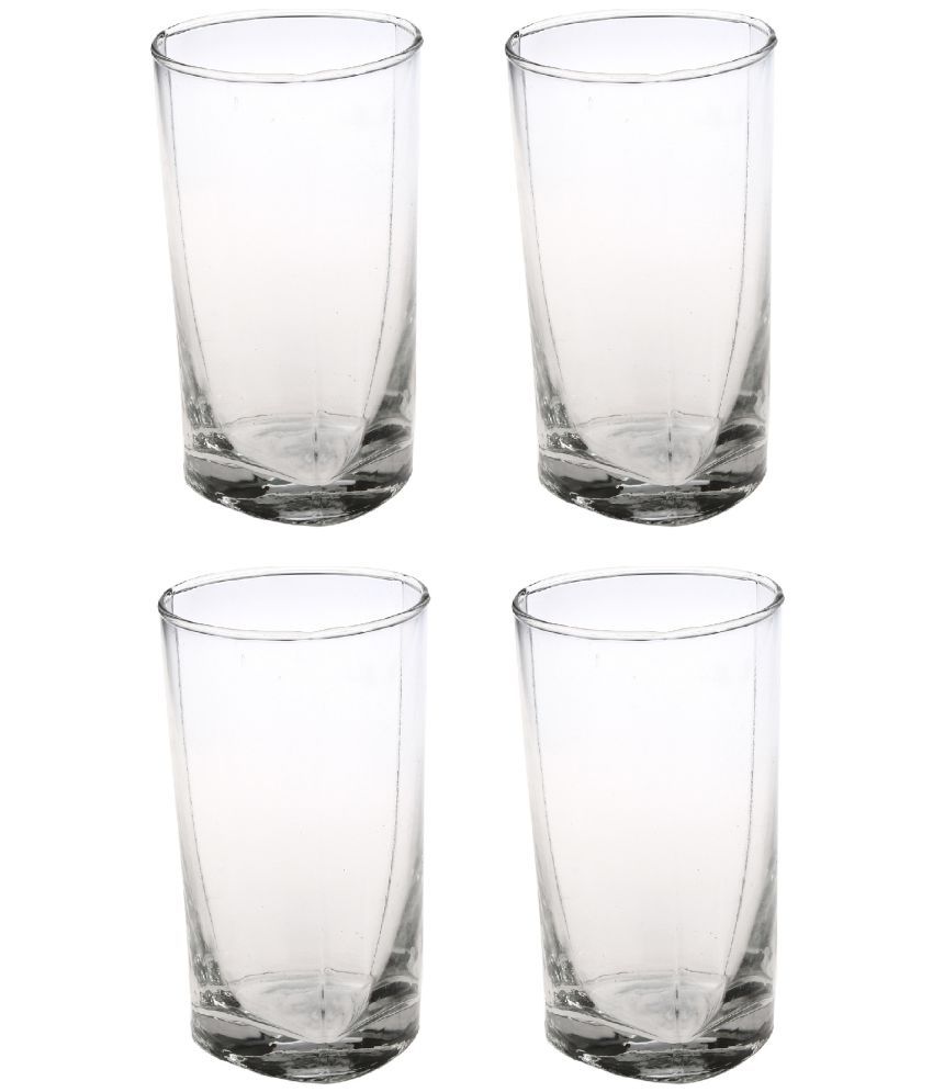     			Somil Glass Drinking Glass, Transparent, Pack Of 4, 210 ml
