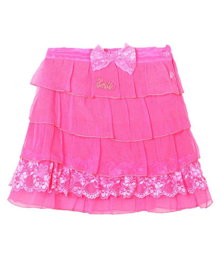Barbie Pink Chiffon Skirt - Buy Barbie Pink Chiffon Skirt Online at Low ...