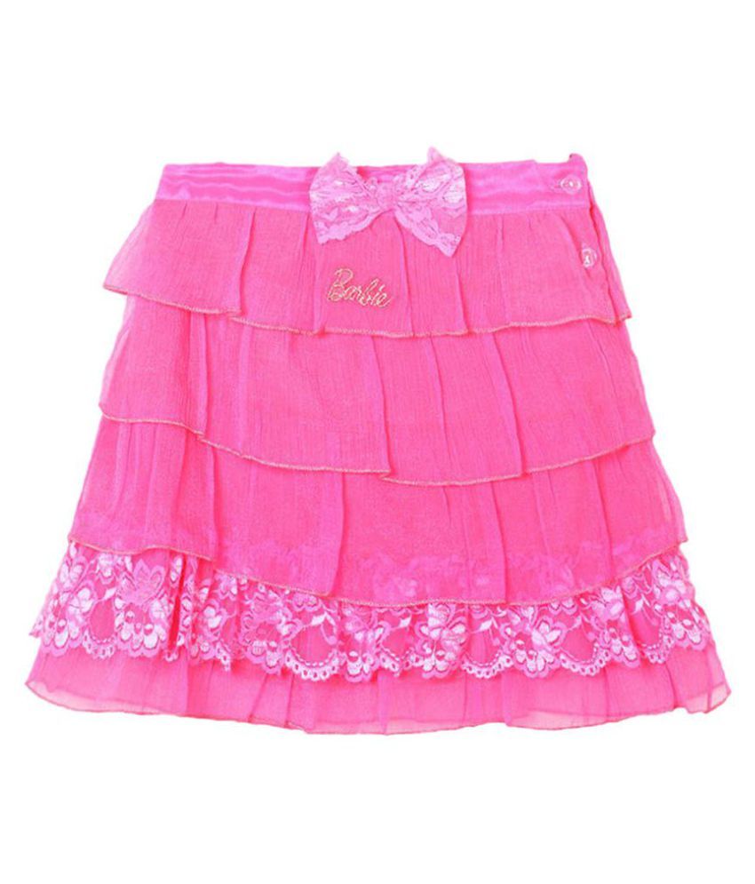 Barbie Pink Chiffon Skirt - Buy Barbie Pink Chiffon Skirt Online at Low