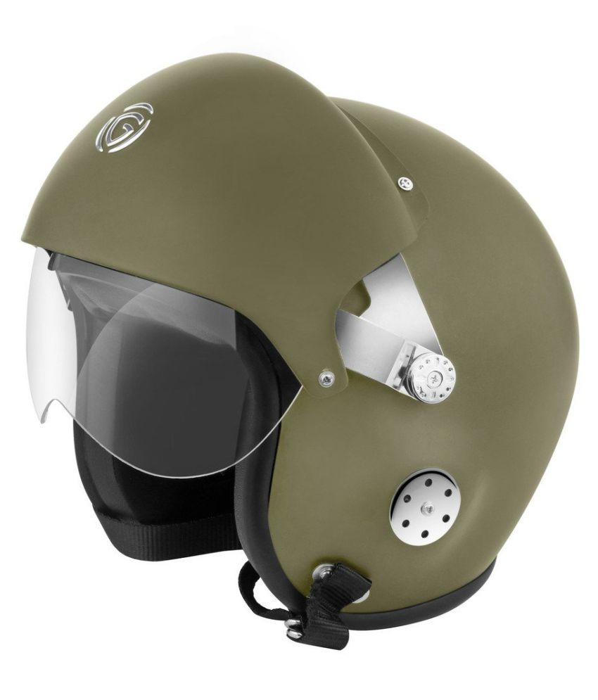 Glider Helmet Pilot Open Face Open Face Helmet Army Green L Buy