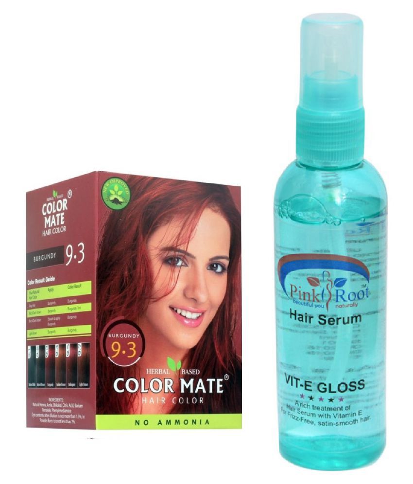 Color Mate Semi Permanent Hair Color Burgundy 280 gm Pack of 7: Buy Color  Mate Semi Permanent Hair Color Burgundy 280 gm Pack of 7 at Best Prices in  India - Snapdeal