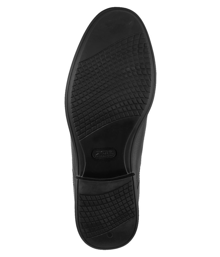 J Fontini Slip On Genuine Leather BLACK 