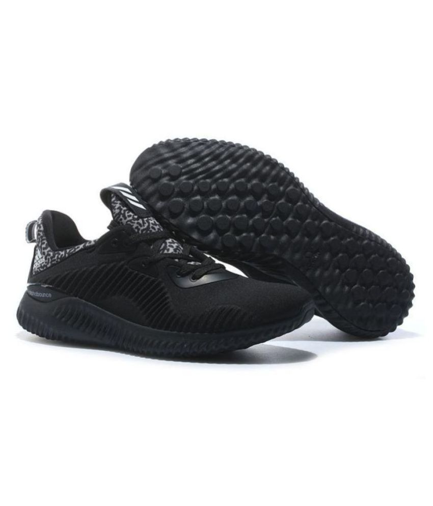 Adidas Alphabounce Black Running Shoes - Buy Adidas Alphabounce Black ...