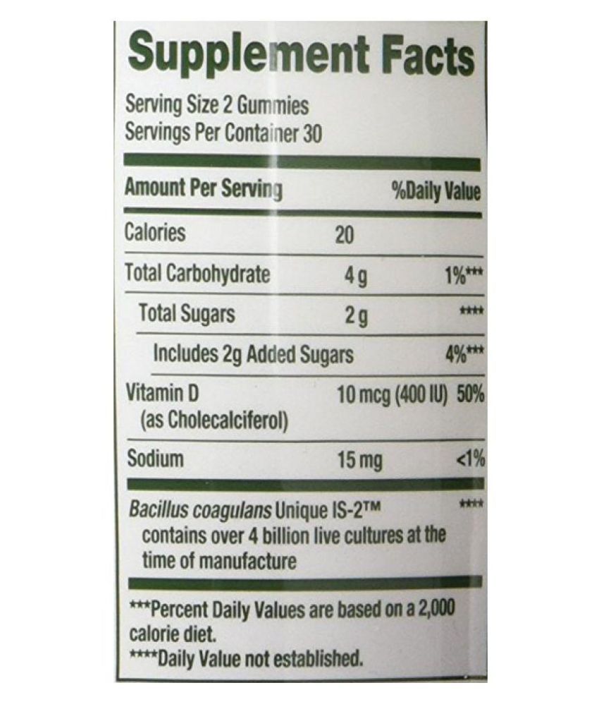 Nature's Bounty Probiotic Gummies Softgel 1 gm Buy Nature's Bounty