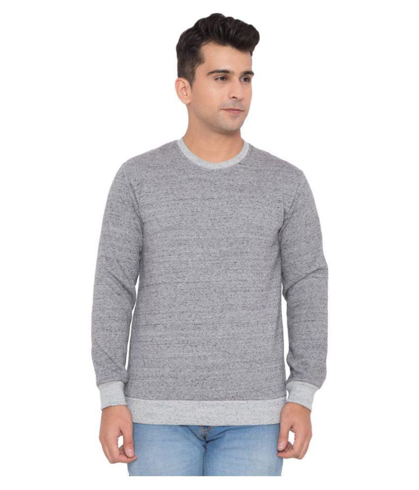 You Fashion Grey Round Sweatshirt - Buy You Fashion Grey Round ...