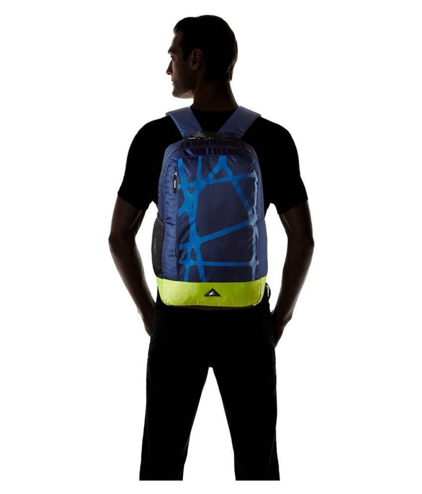 fastrack blue backpack