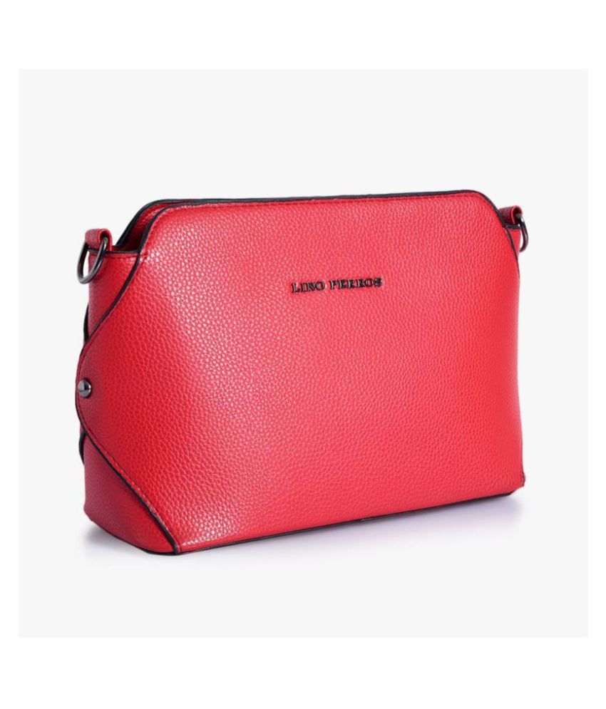 lino perros red handbag