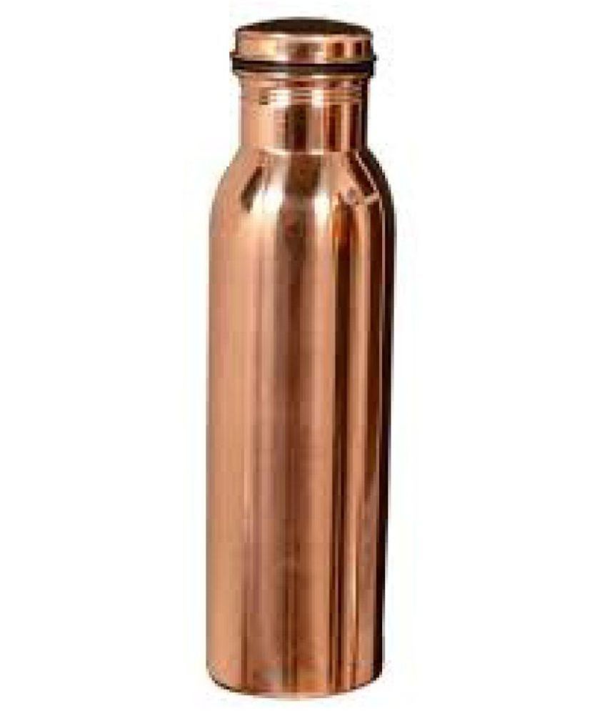     			Swastik Associates Brown 1000 ml Copper Water Bottle Set of 1