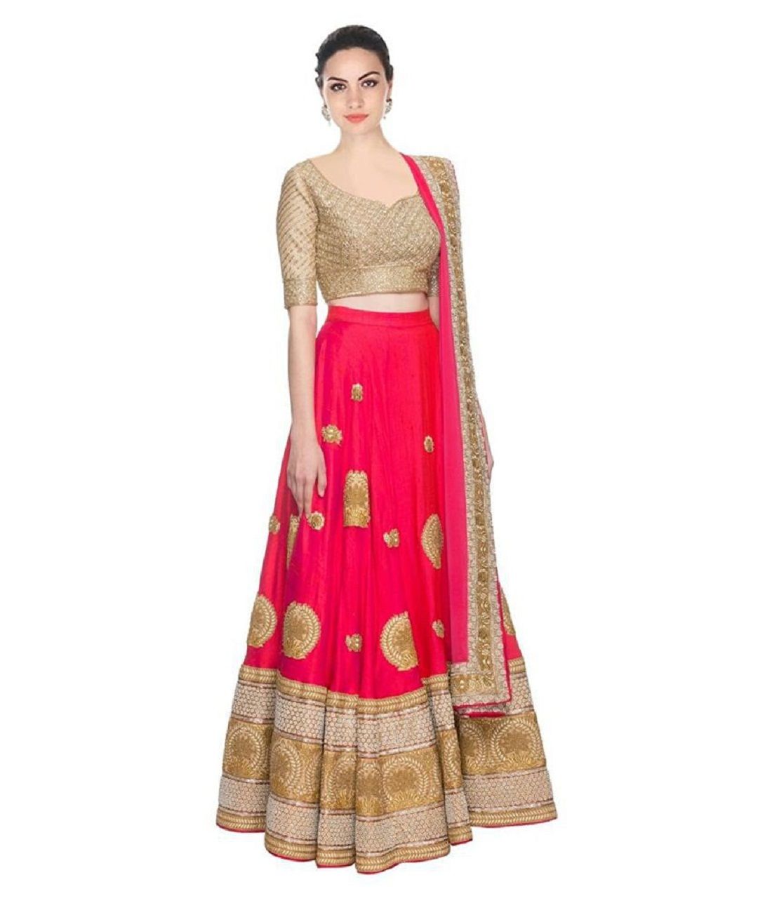 pink lehenga snapdeal