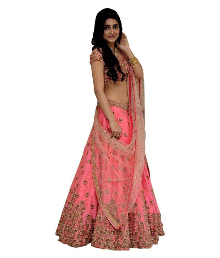 Sukh Trends Pink Bangalore Silk SDL711506166 1 b541f