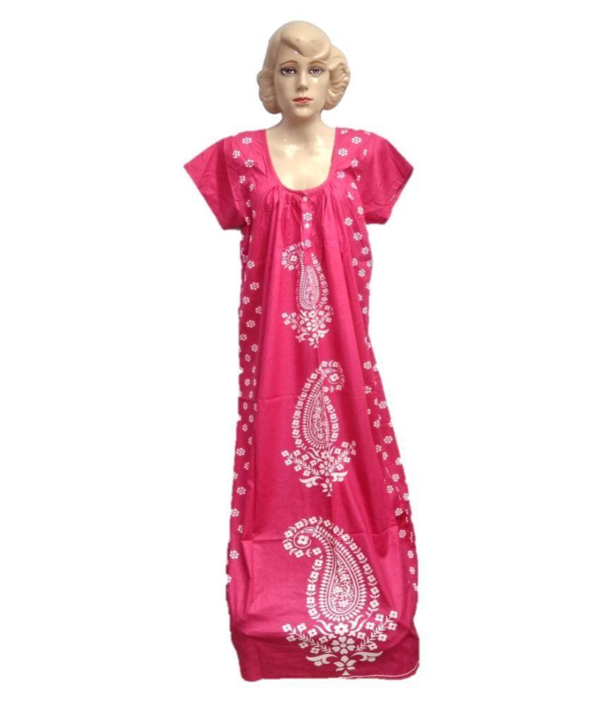nightie night grown cotton nightie Buy nightie night grown cotton nightie Online at Low Price