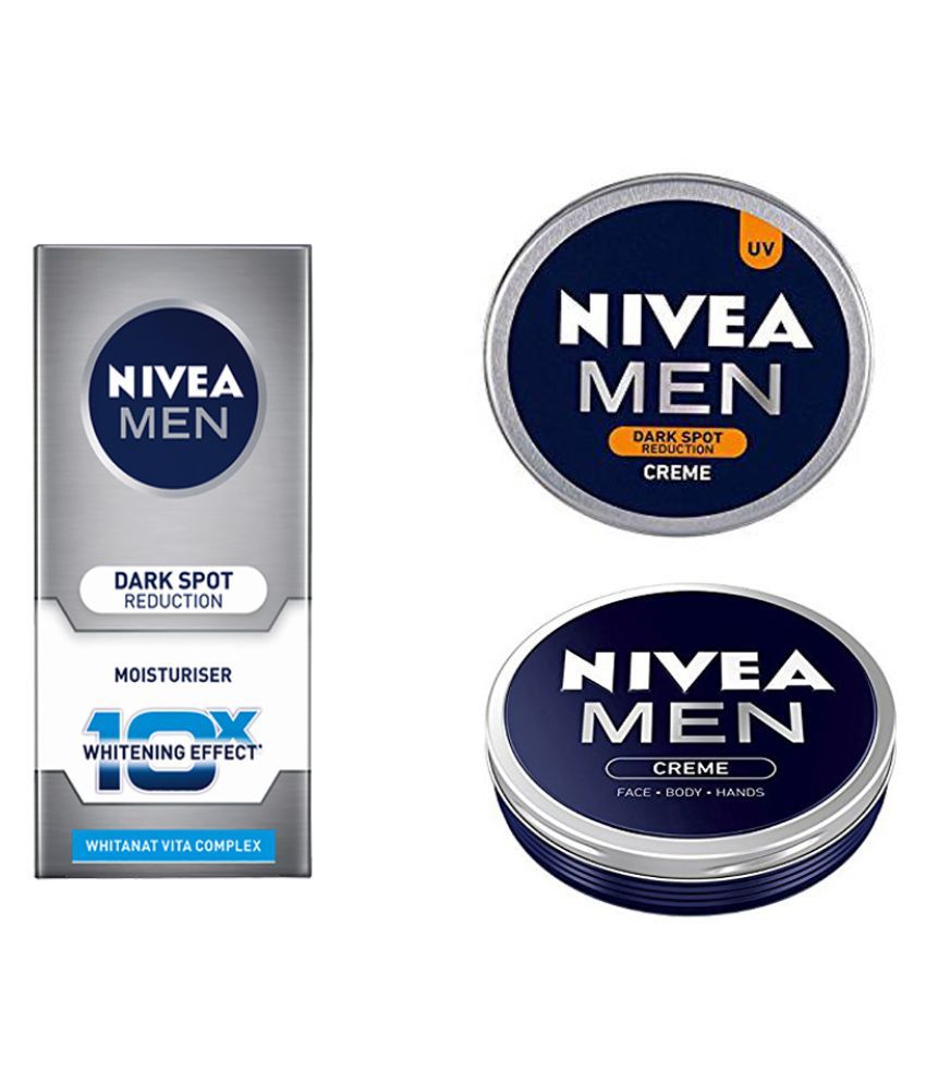 Nivea MEN CREME+ DARK SPOT REDUCTION CREME & Moisturizer 75 ml Pack of