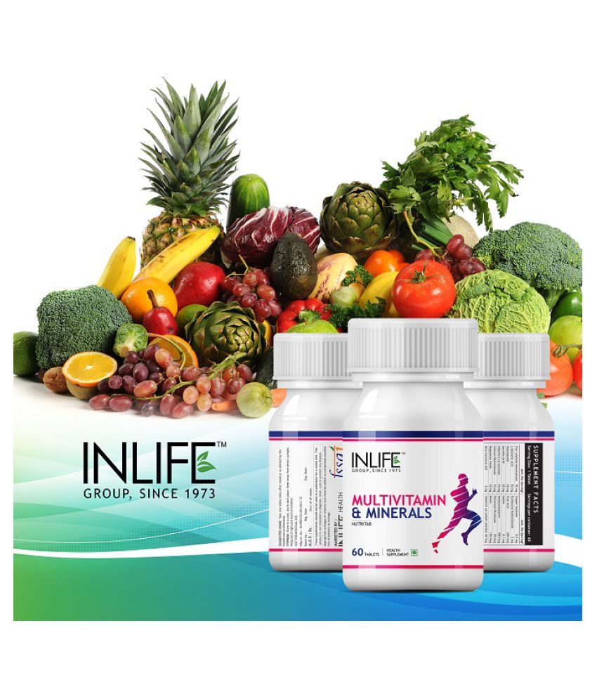 Inlife Multivitamin and Minerals Tablets Capsule 180 no.s Unfalvoured