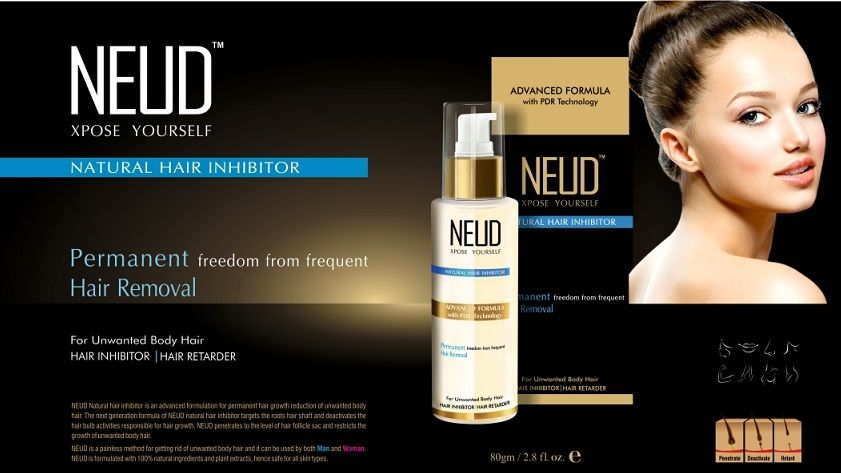 Neud Natural Hair Inhibitor Permanent Hair Removal Cream 80 G