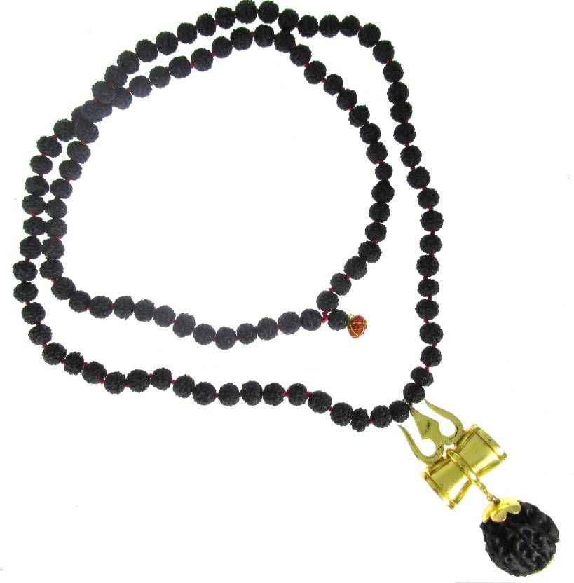     			Shivoham 5 Mukhi Rudraksha Mala with Shiv Trishul & Damru 5 Face Rudraksha