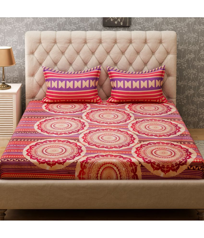 Bombay Dyeing Cotton Double Bedsheet with 2 Pillow Covers Buy Bombay Dyeing Cotton Double