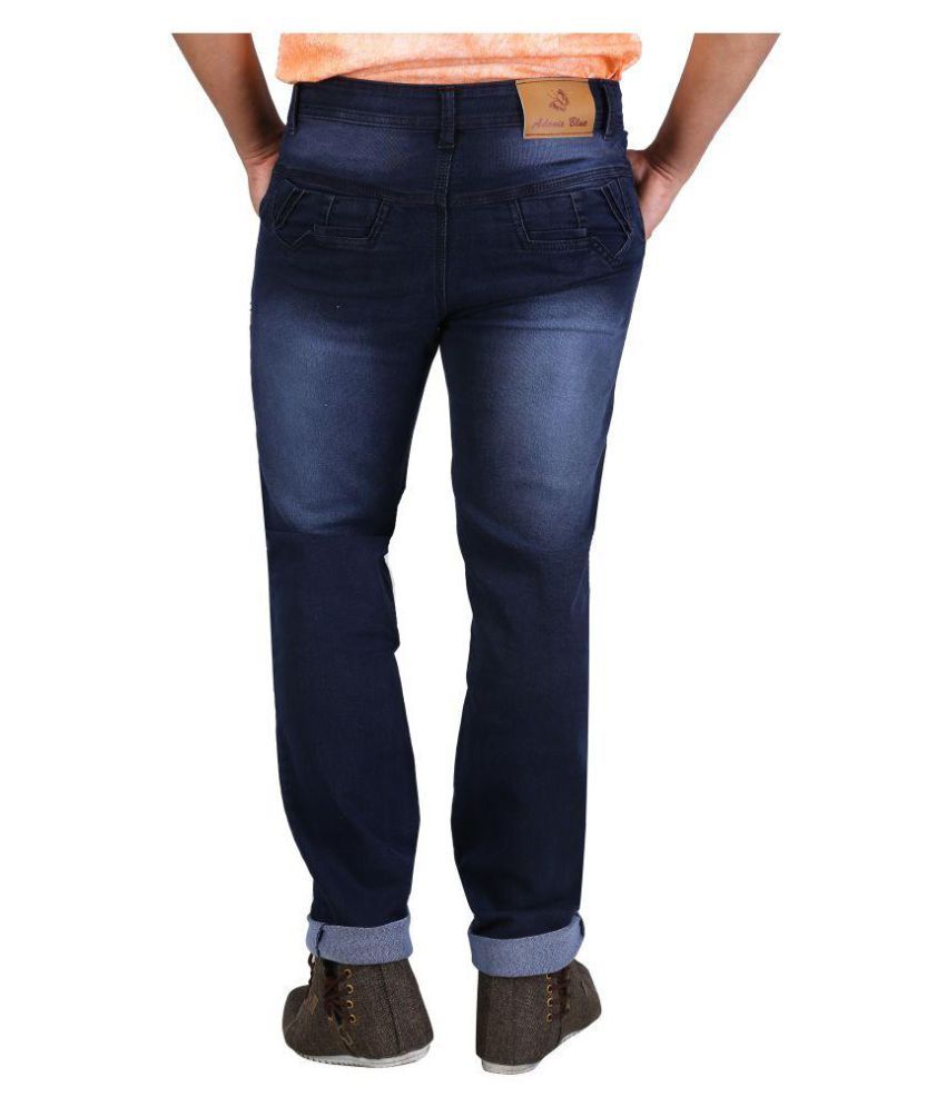 Adonis Blue Blue Regular Fit Jeans - Buy Adonis Blue Blue Regular Fit ...