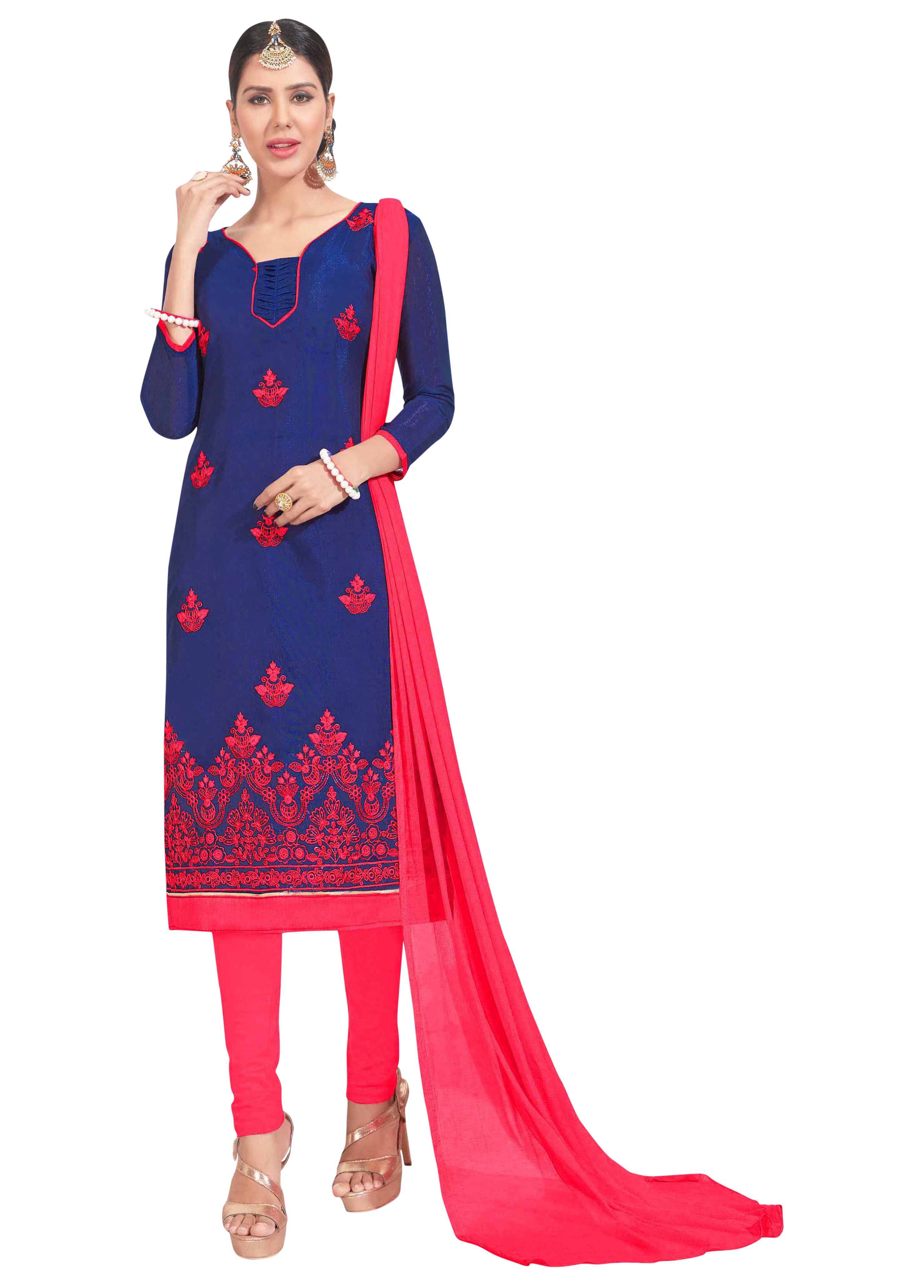 chanderi gown