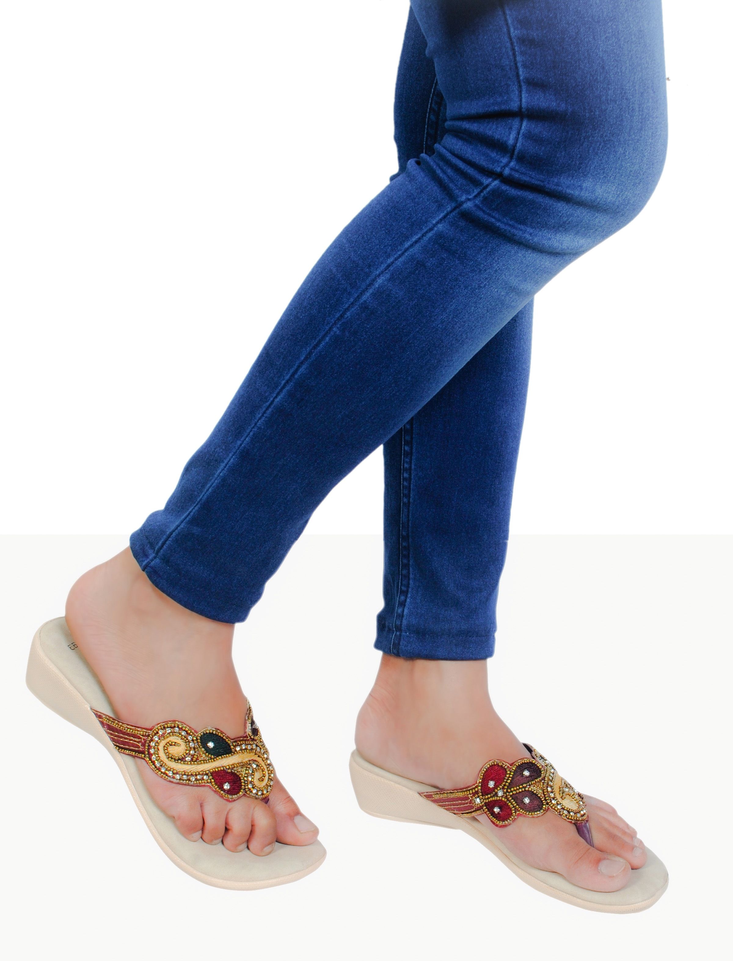 bright colored flats