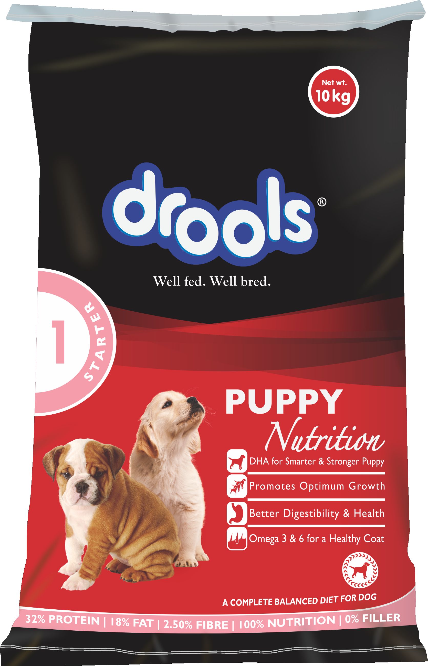 Drools Puppy Starter Dog Food, 10kg Buy Drools Puppy