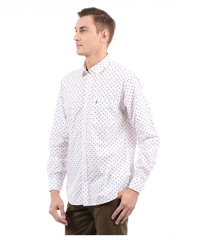 izod white button down shirt