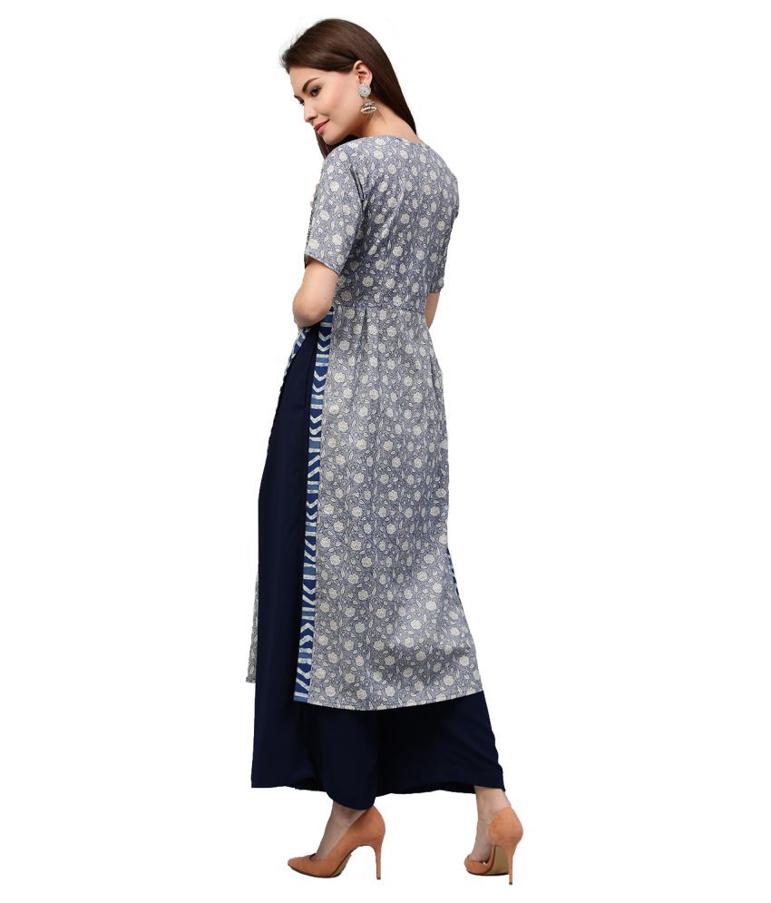 blue colour kurti for ladies