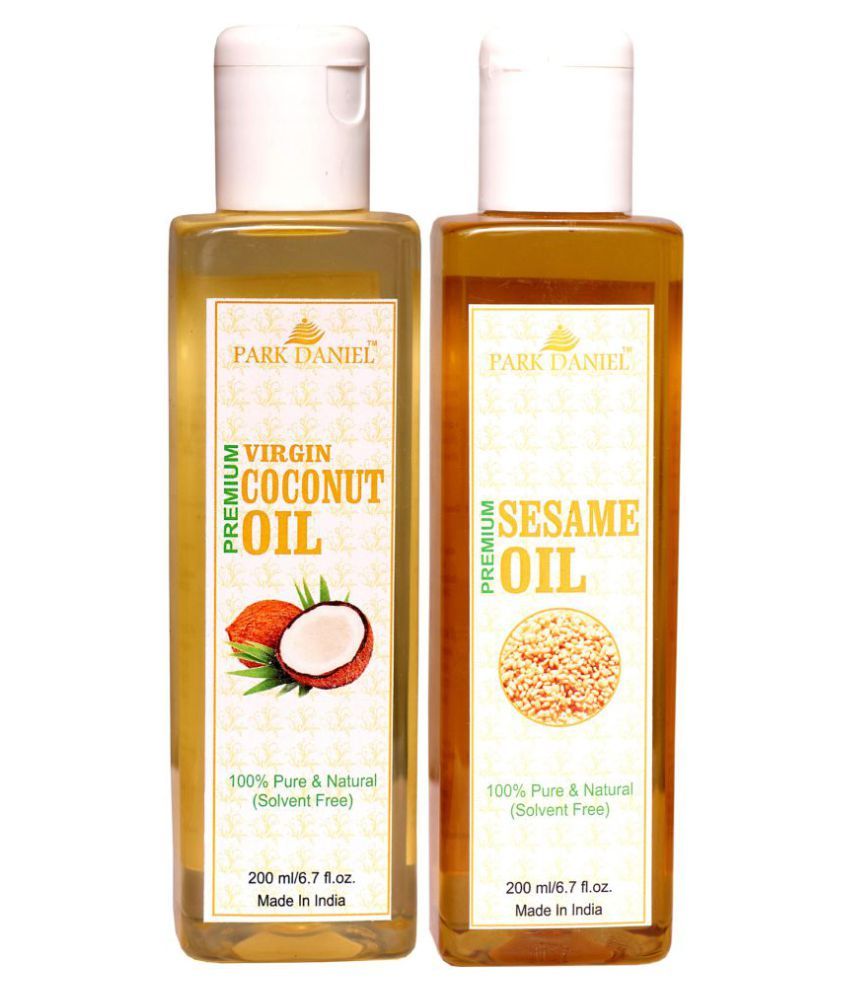     			Park Daniel 100% Pure & Natural Coconut & Sesame Oil Hair Oil 200 ml Pack of 2