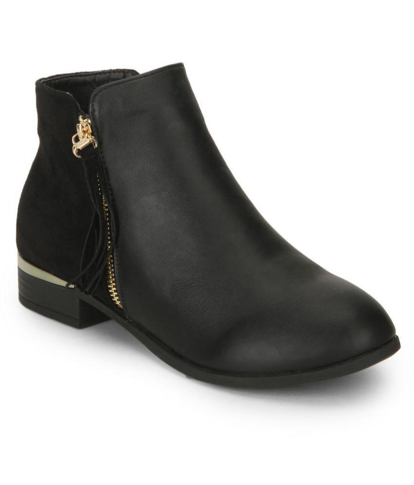 truffle collection mid heel ankle boots