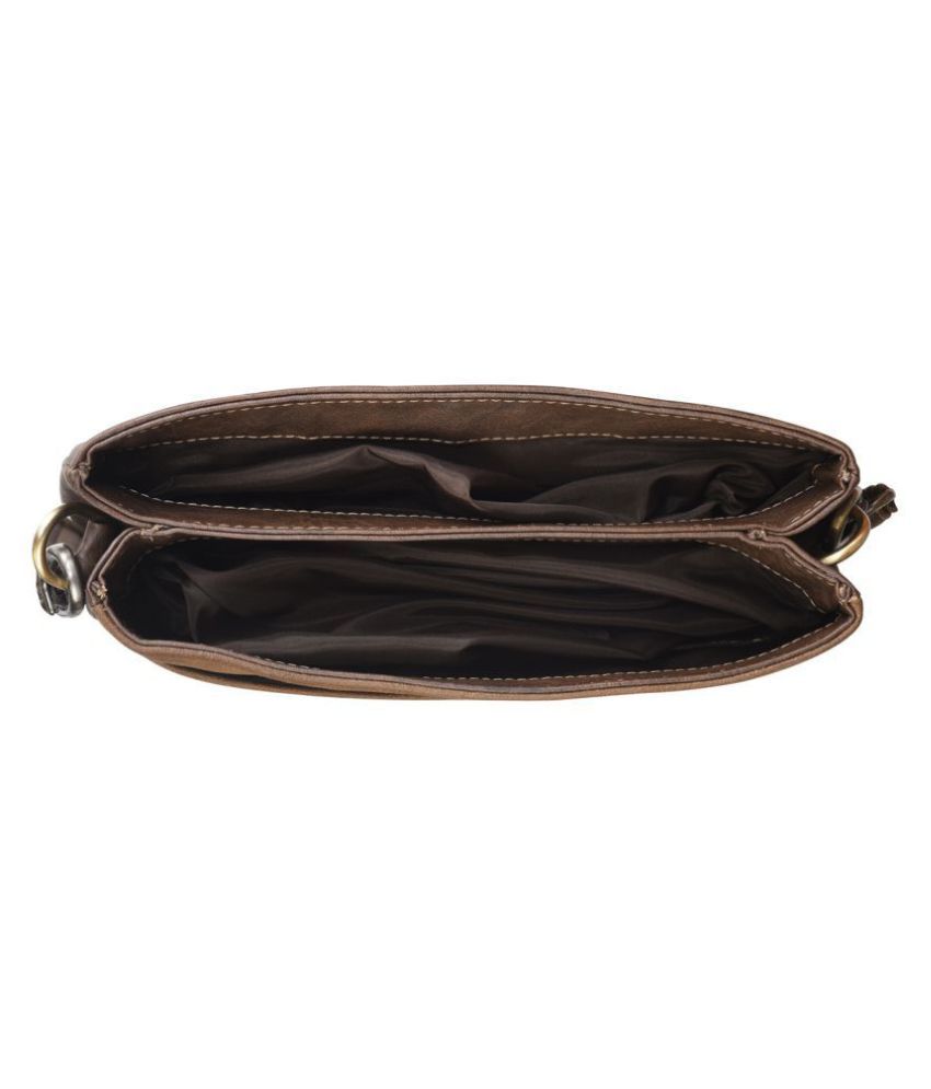 Walrus WMBJKSN160909 Brown Synthetic Casual Messenger Bag Buy