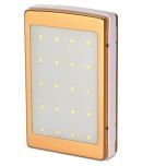 Callmate Solar LED 20000 -mAh Li-Ion Power Bank Golden