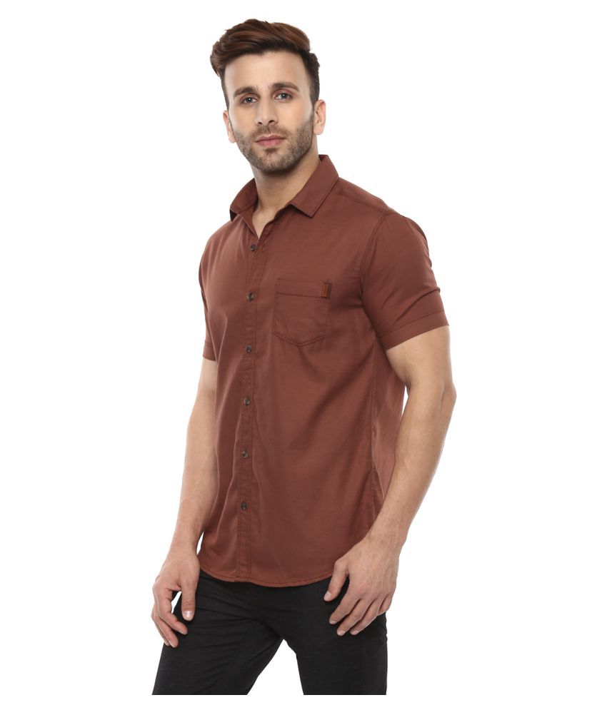 mufti brown shirt