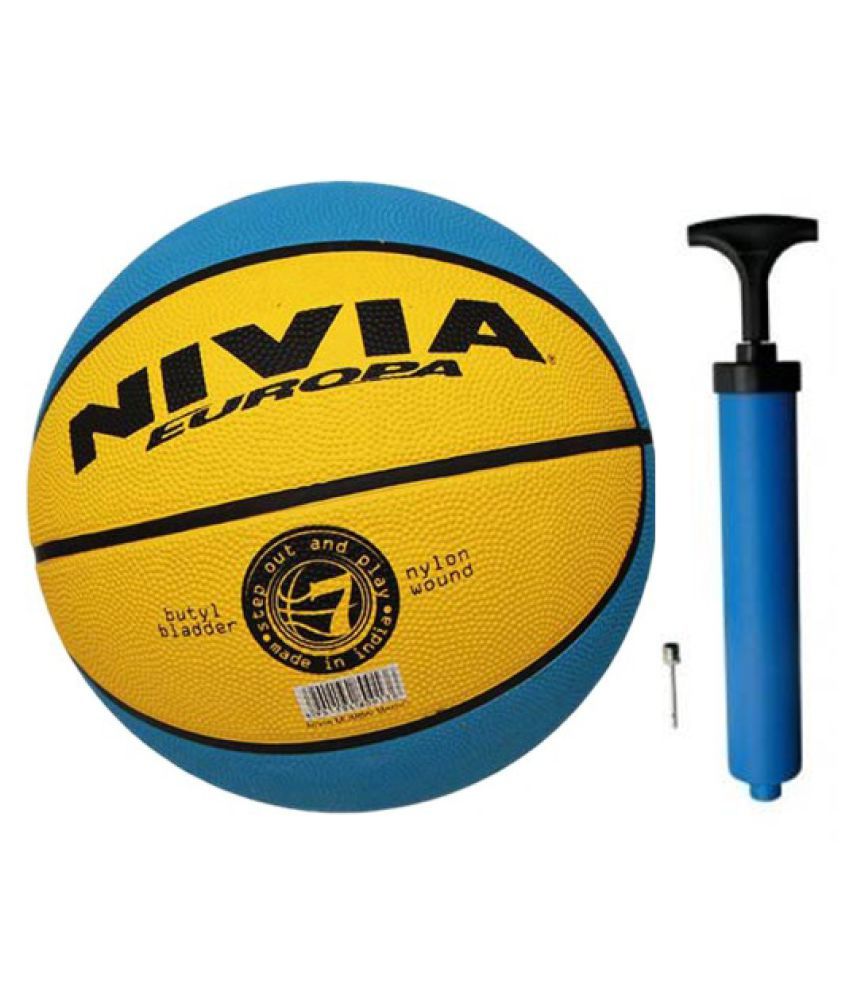 Nivia Europa Basketball with Air Pump Buy Online at Best Price on Snapdeal