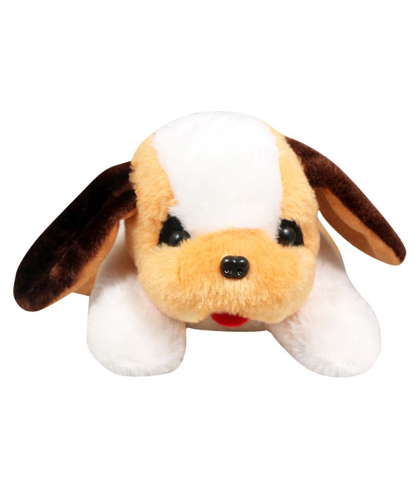     			Tickles Beige Puppy Dog Soft Stuffed Plush Animal Toy for Kids (Color:Beige Size: 32 cm)