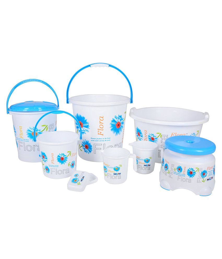 Nayasa Plastic Bathroom Bucket Set Nayasa Plastic Bathroom Bucket Set