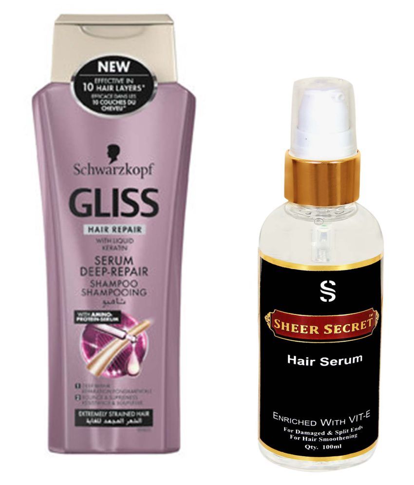 SCHWARZKOPF SHEER SECRET HAIR SERUM 100 ML Shampoo ml Pack of 2 Buy