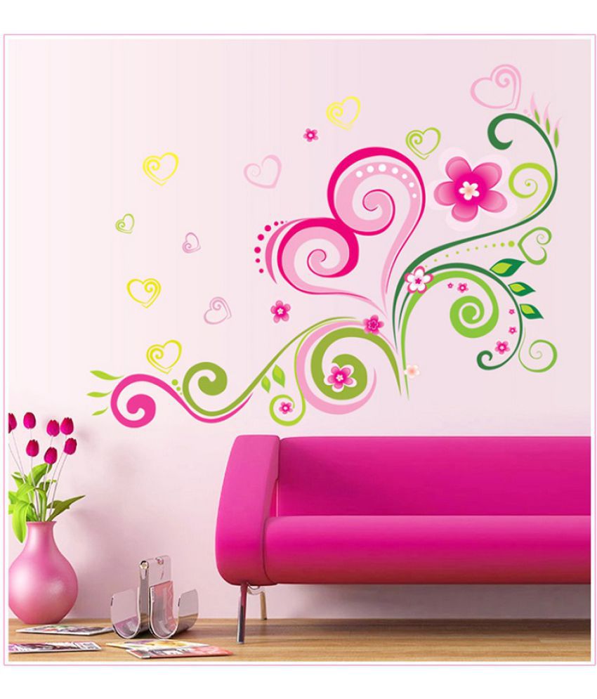     			Jaamso Royals Love Flower with mo Nature Theme PVC Sticker
