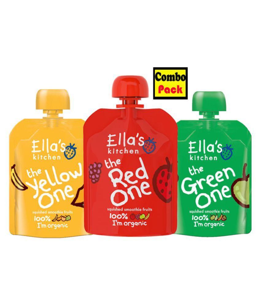 Ellas Kitchen Ells's Kitchen Yellow,Red,Green Puree Fruits The Yellow ...