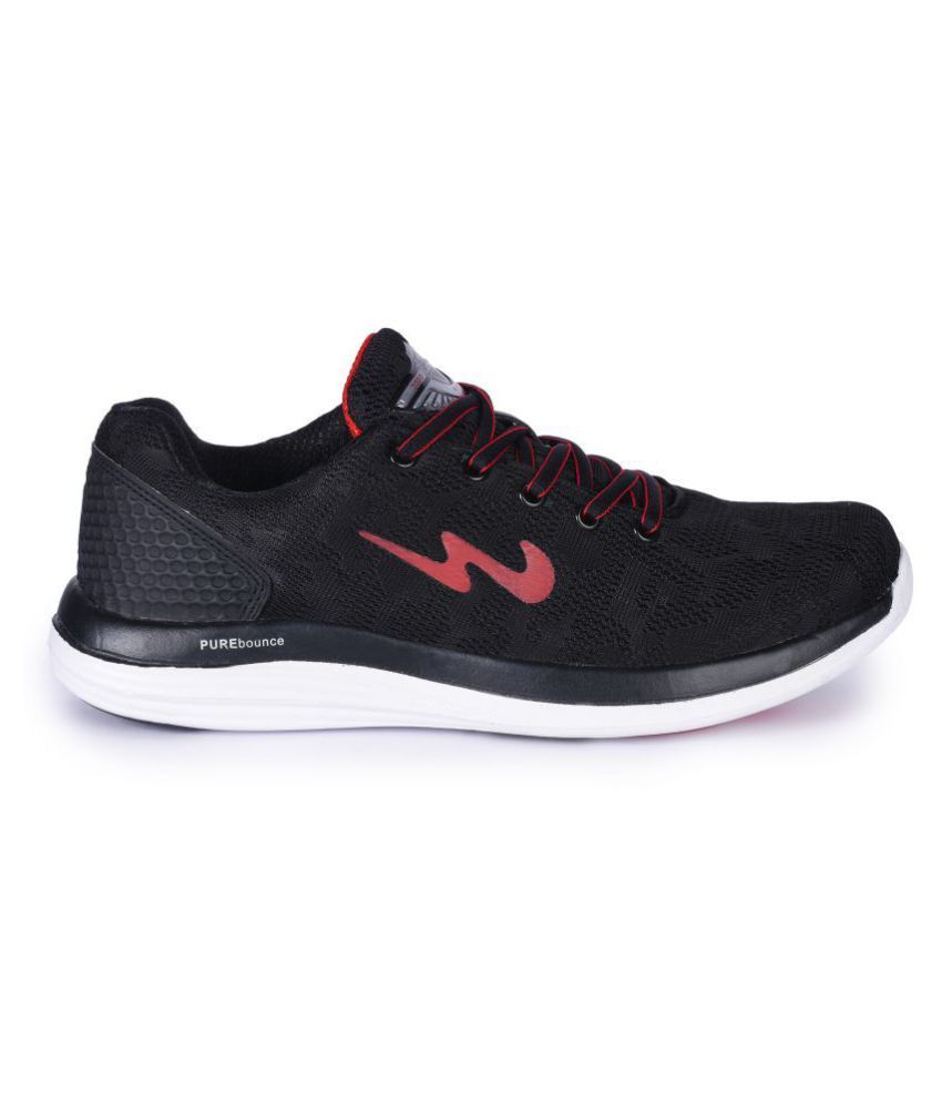 Campus ZEAL Black Running Shoes - Buy 