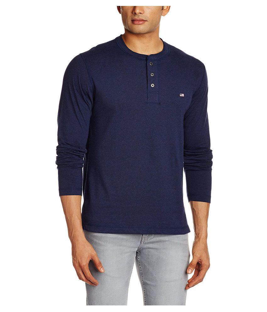 Jockey International Blue Henley TShirt Buy Jockey International