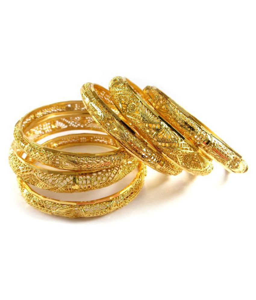 gold plated bangles 2.2 size