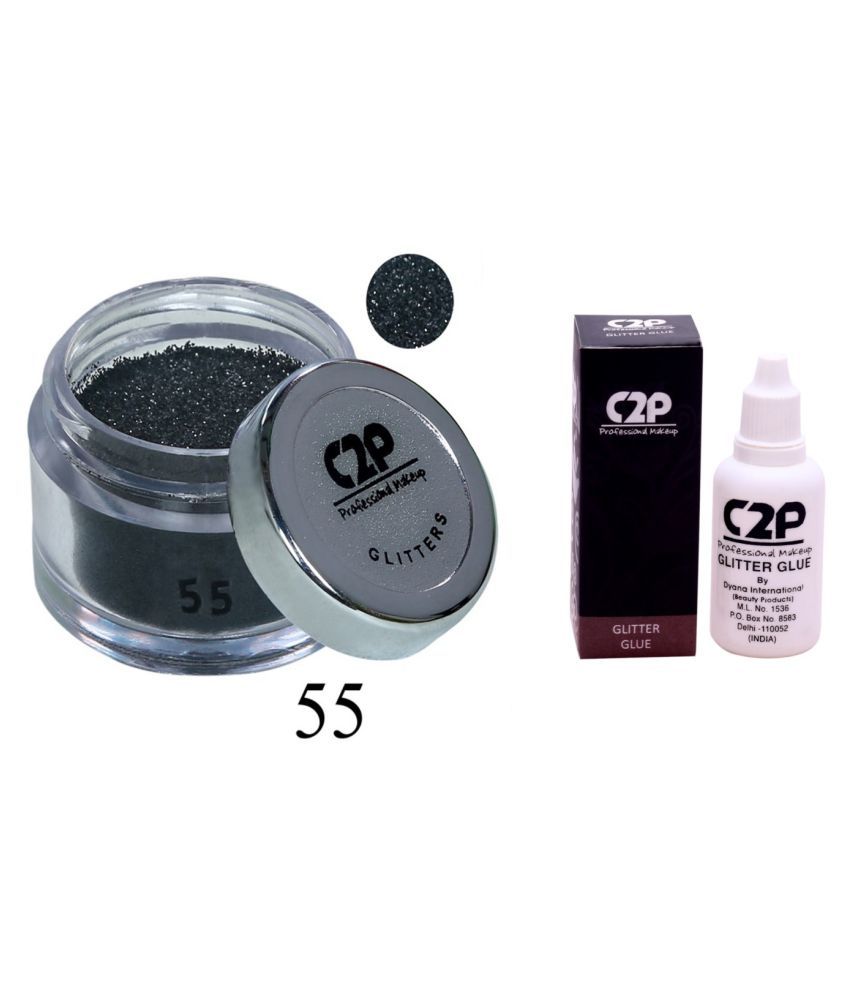 C2P Professional MakeUp, Eye Glitters and Glitter Glue Combo Buy C2P