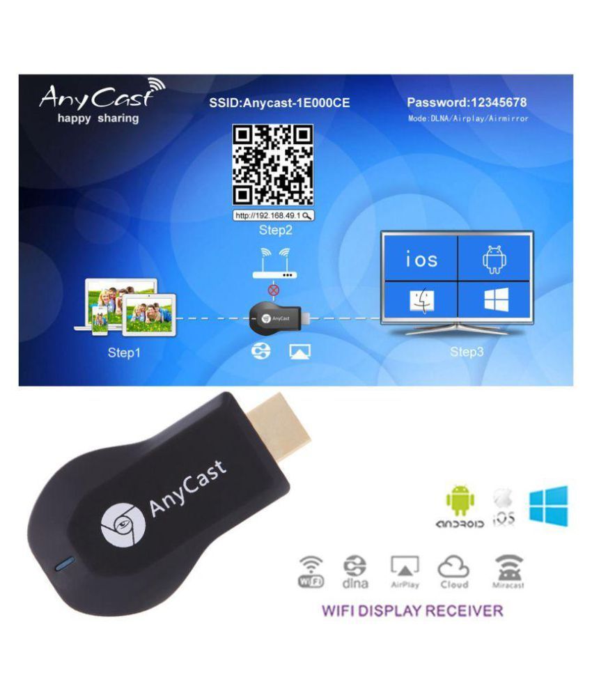 Buy ElectroCafe Wireless Dongle anycast Streaming Device Receiver ...