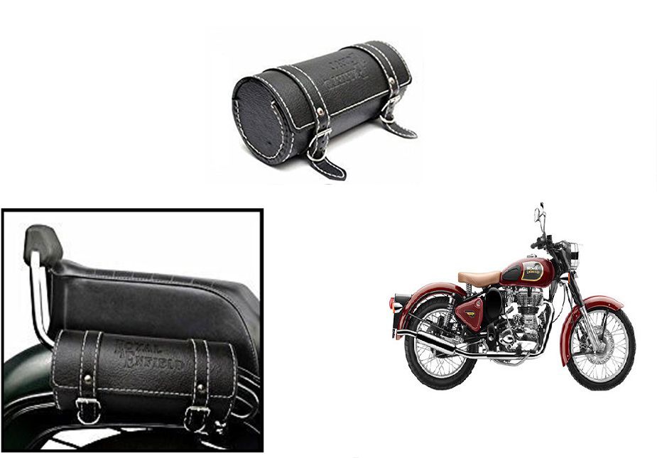 Autonity Bike Round Saddle Bag Black for Royal Enfield Classic 350 Buy Autonity Bike Round