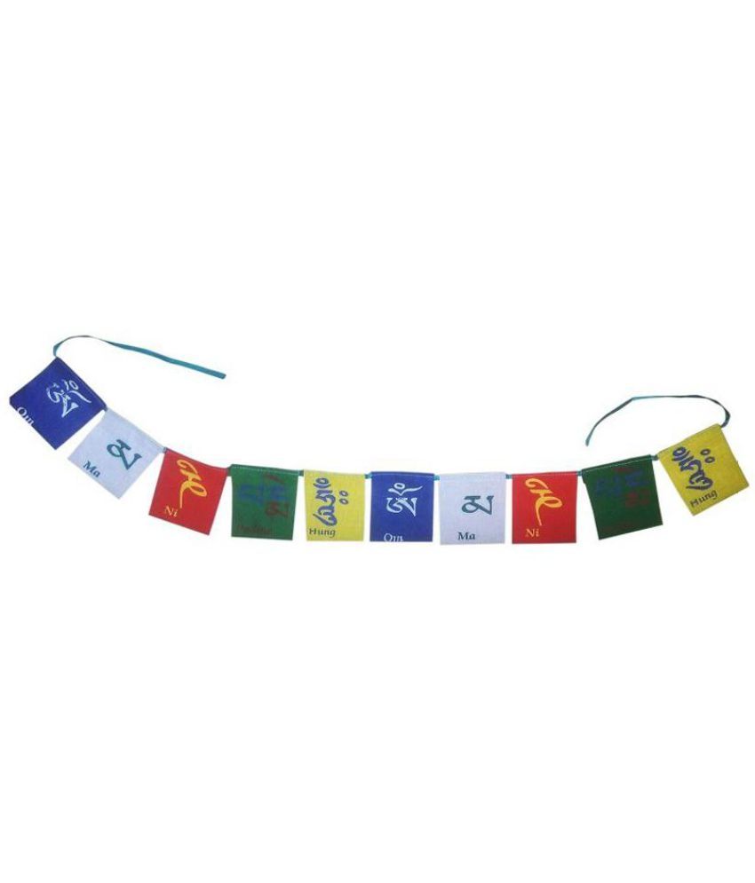     			Tibetan Buddhist Flag Multicolor