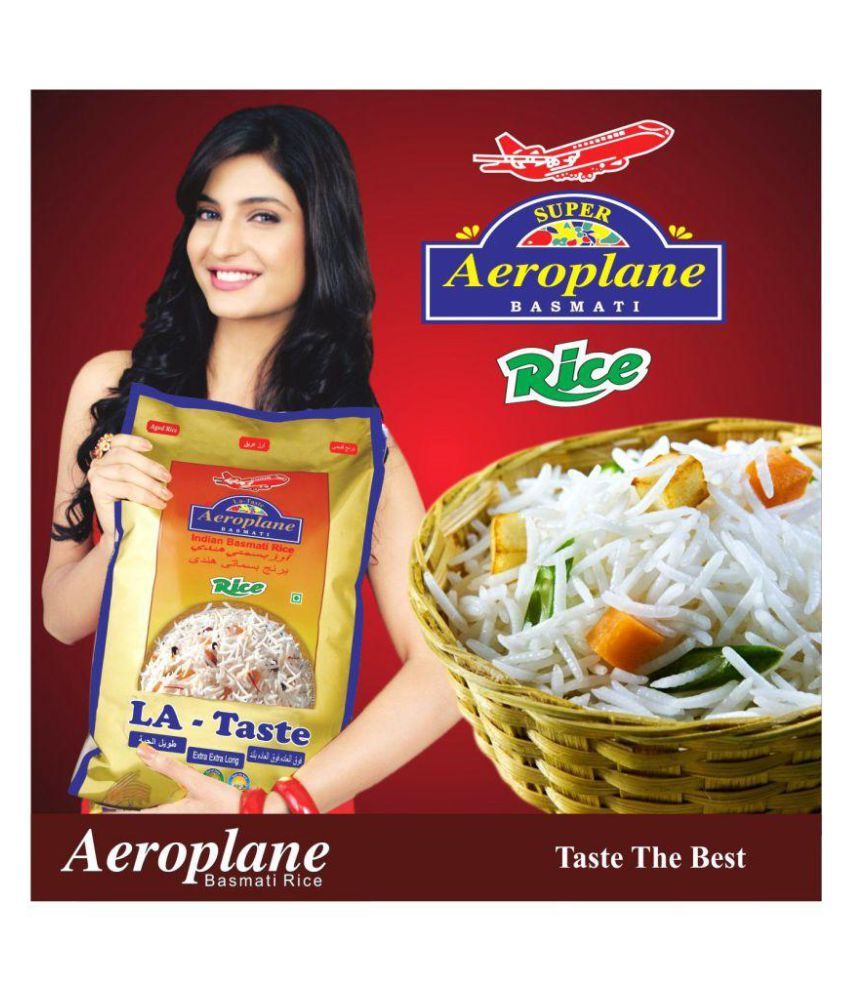 Aeroplane Basmati Polished 1121 BASAMTI RICE Rice 25 kg ...