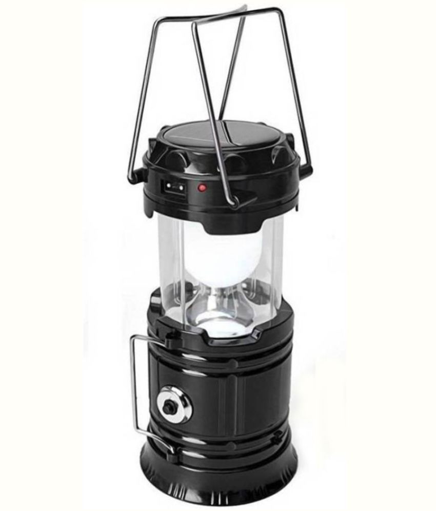 Optimus 1W Solar Light Solar Lamp + LED EMERGENCY LIGHT + BRIGHT TORCH Black - Pack of 1