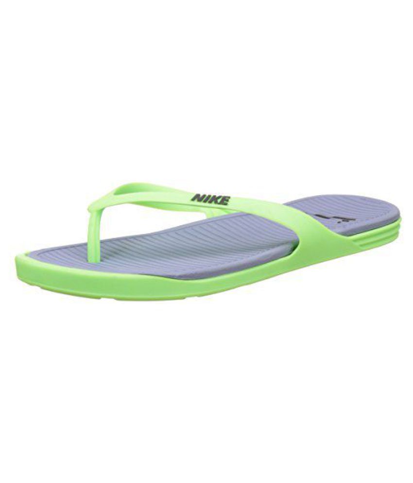 nike green thong flip flop
